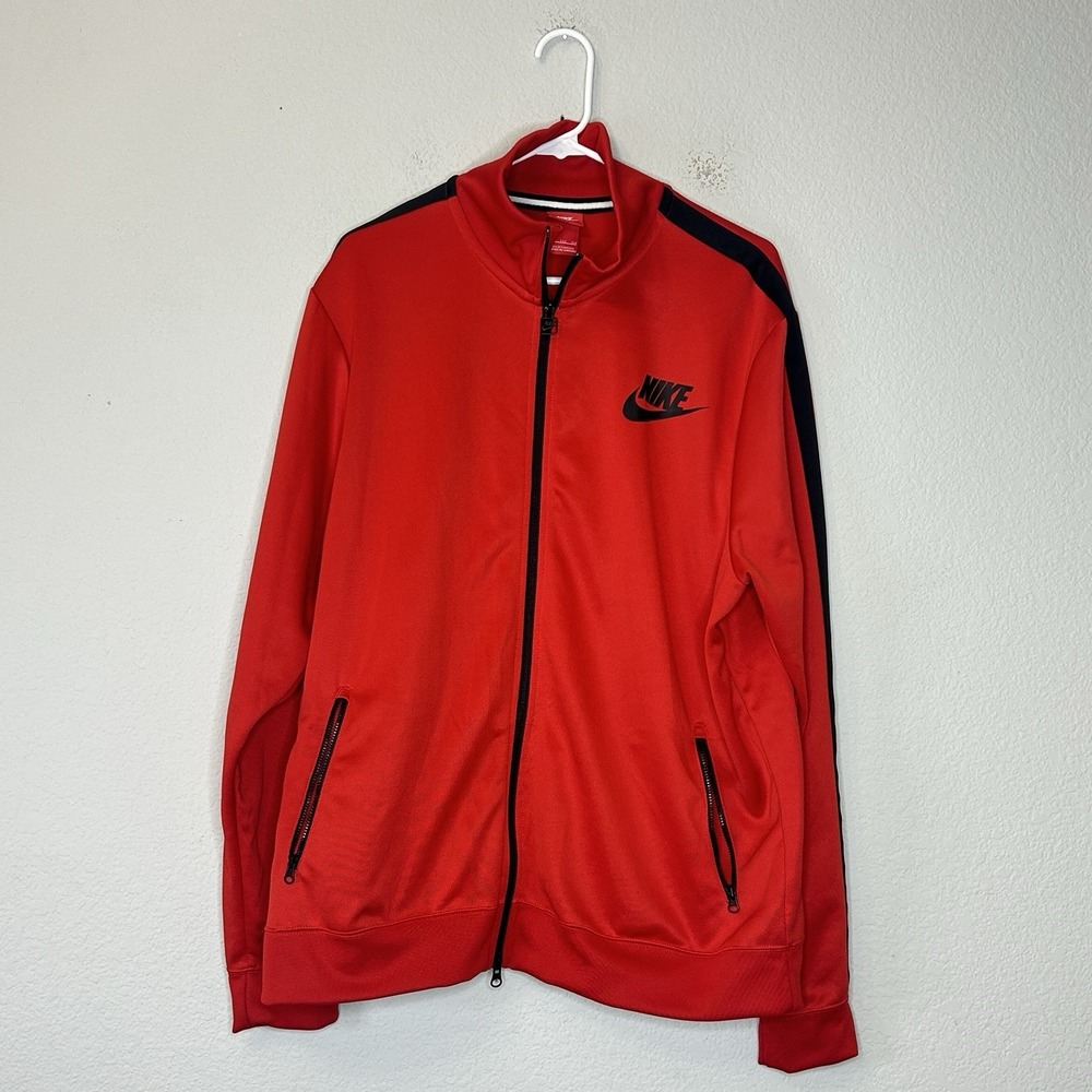Nike Men's Sportswear GX Tribute Full Zip Red Track Jacket Size 2XL XXL Athletic